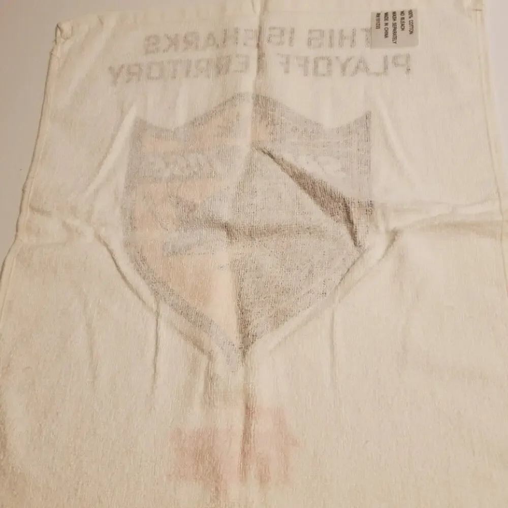 Set of 2 SJ Sharks Hockey hand towels